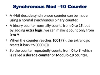 Modulo 6 Inary Counter Synchronous mod10 synchronous counter fogu ouho .pptx