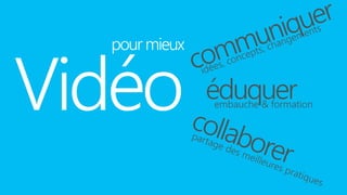 Vidéo
pourmieux
éduquerembauche & formation
 