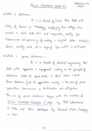 Power Electronic Devices Pdf