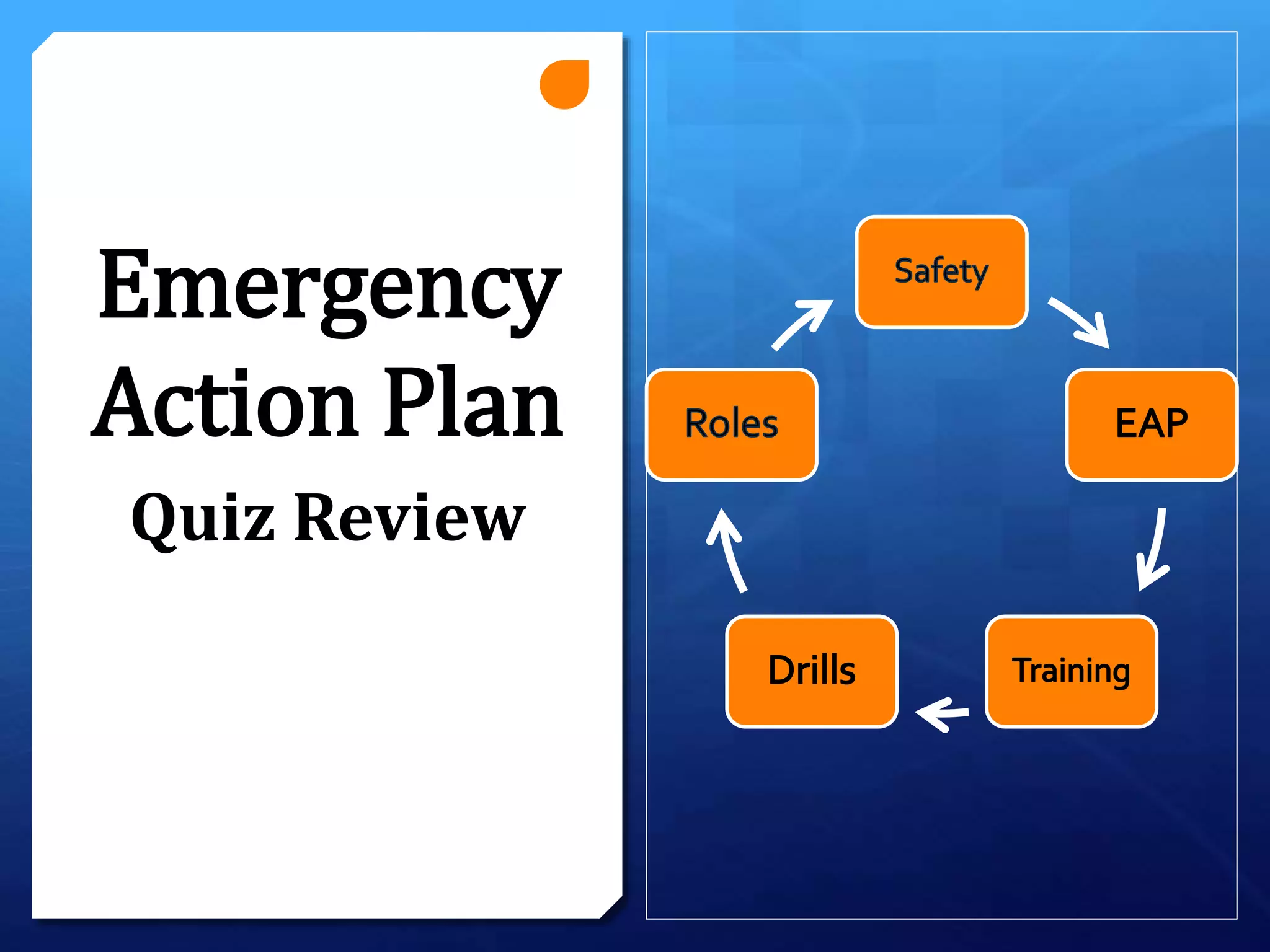 Emergency Action Plan Training Review Pptx