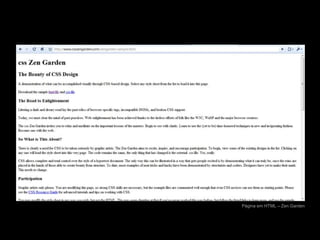 Página em HTML – Zen Garden