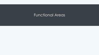 Functional Areas
 