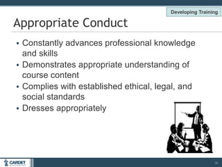 Properly Trained In Module 1: Key Competencies of Effective Trainers | PPTX