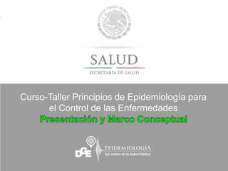 Curso-Taller Principios de Epidemiología para
el Control de las Enfermedades
 