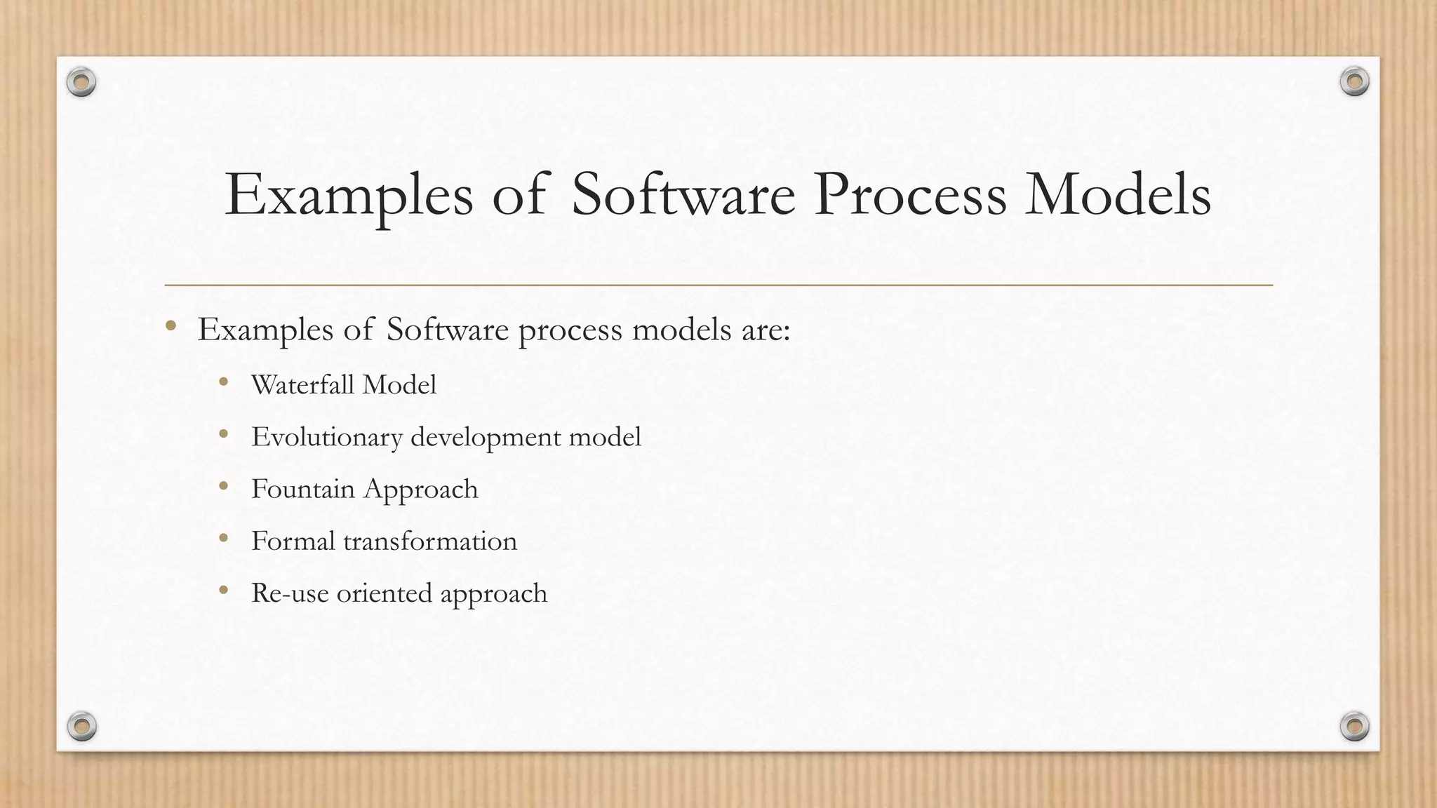 Software Process Model (System Development Life Cycle) | PPT