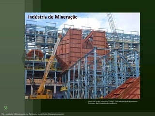 33
http://pt.scribd.com/doc/33664218/Engenharia-de-Processos-
Emissoes-de-Poluentes-Atmosfericos
Indústria de Mineração
 