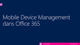 tech.days 2015#mstechdays
 