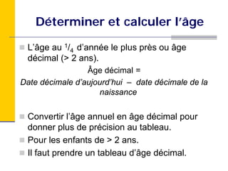 Module 3 Evaluation Nutritionnelle Des Enfants