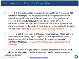 Fim do módulo
Perguntas?
Instrutor: Fernando Palma
fpalma@portalgsti.com.br
www.portalgsti.com.br
Módulo 5
 