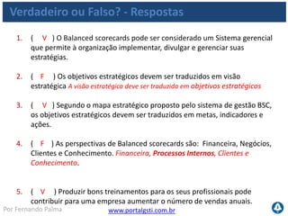 www.portalgsti.com.brPor Fernando Palma
Agenda
 Introdução ao Balanced Socorecard
Balanced Scorecard x Governança de TI
 