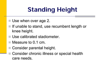 Recumbent Length Module 3: Pediatric Nutritional Assessment | PDF