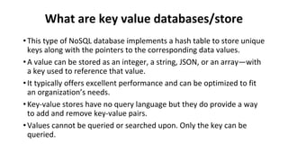 key value dbs , redis , cassandra , their architecture | PDF