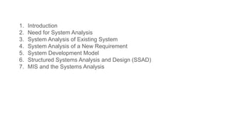 Comprehensive System Analysis and Design for Effective MIS Development ...