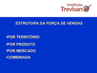 ESTRUTURA DA FORÇA DE VENDAS POR TERRITÓRIO POR PRODUTO POR MERCADO COMBINADA 