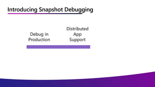 Introducing Snapshot Debugging
 