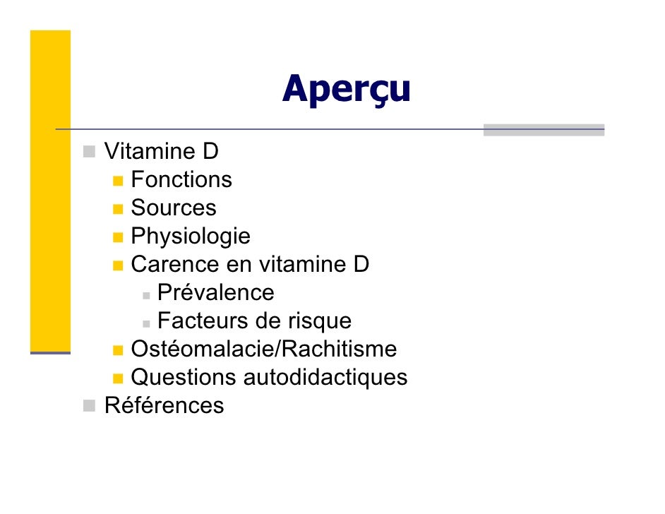 Module 4. Carences nutritives Le fer et la vitamine D