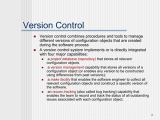 Software configuration management, Web engineering | PPT