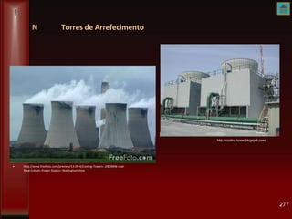N Torres de Arrefecimento
• http://www.freefoto.com/preview/13-09-4/Cooling-Towers--2000MW-coal-
fired-Cottam-Power-Station--Nottinghamshire
277
http://cooling-tower.blogspot.com/
 