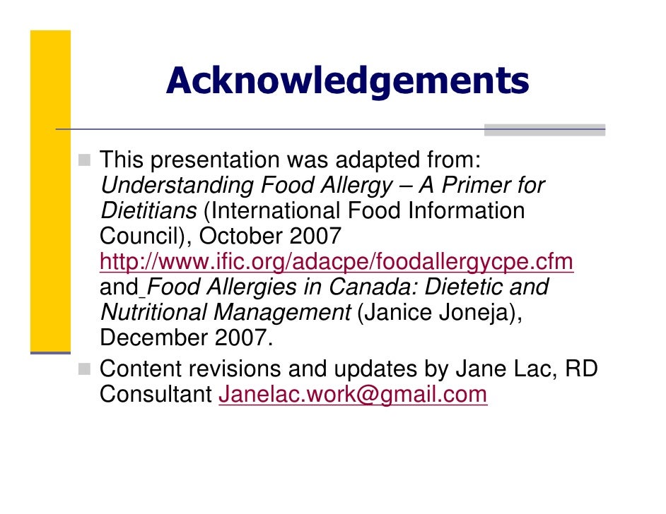 Food allergy essay