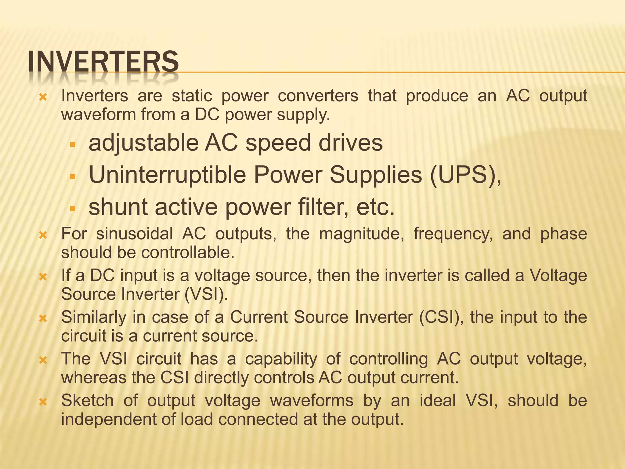 Mod 5 inverters | PPT