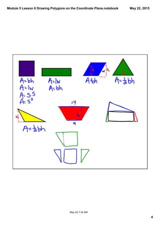 Module 5 Lesson 8 Drawing Polygons on the Coordinate Plane.notebook
4
May 22, 2015
May 22­7:34 AM
 