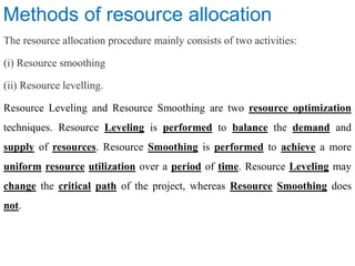 Module :-5 project scheduling and resource levelling | PPT