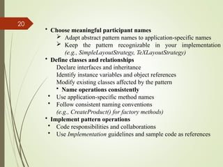 Pattern Naming Guide Comprehensive Guide to Software Design Patterns: Principles and ...
