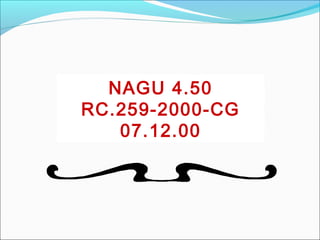 NAGU 4.50
RC.259-2000-CG
07.12.00
 