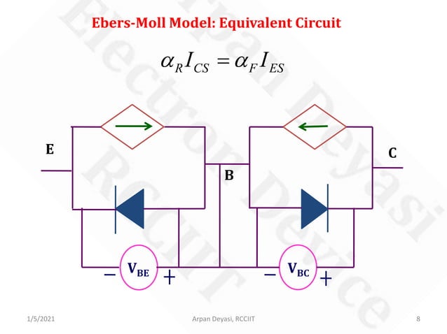 Duo-diode Models of BJT | PPT