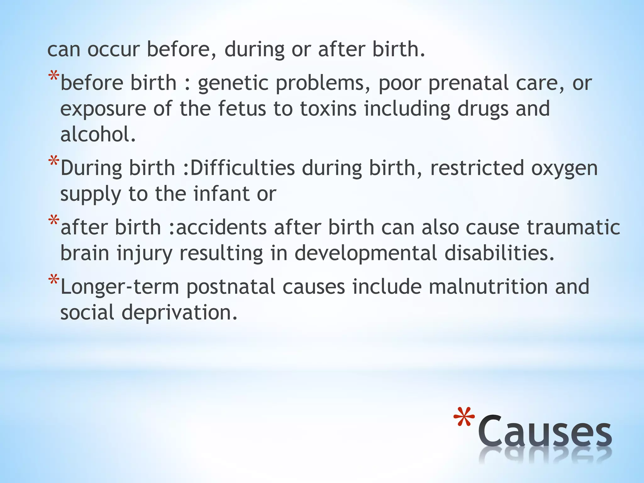 General guidelines for intellectual and developmental disabilities | PPT