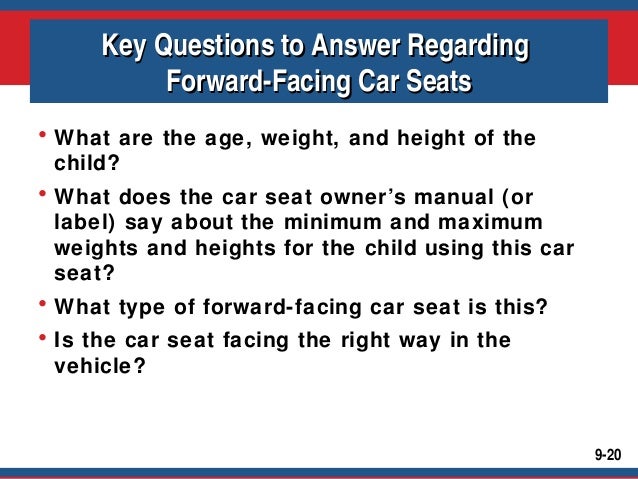 minimum weight for forward facing