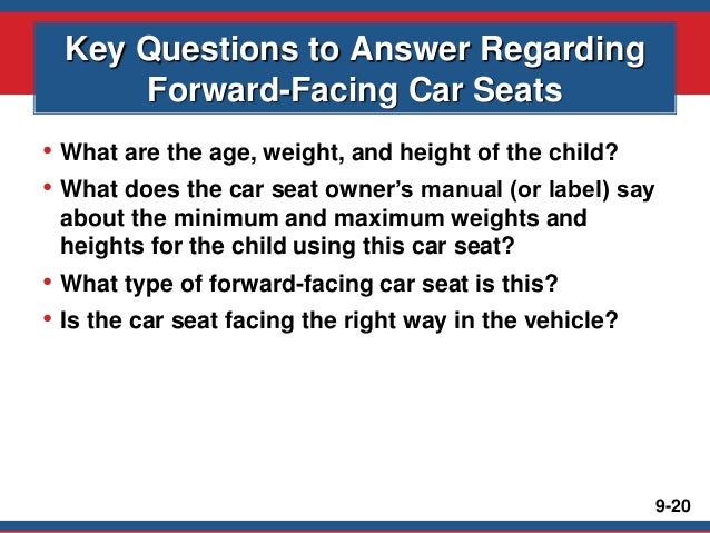 minimum weight for forward facing
