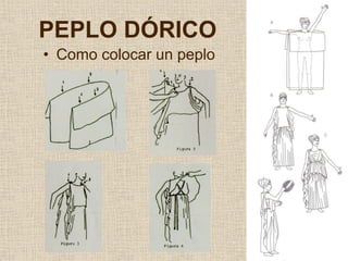 PEPLO DÓRICO
• Como colocar un peplo
 