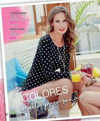 Moda para sonarCOLORES
C00062 Negro
Playera manga larga
CH,ME,GR
83%Poliéster 17%Spandex
$269
PC2919896
P00011 Coral
Short
CH,ME,GR,XG
100%Rayón
$199
PC7314633
165
 