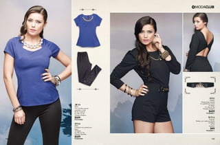 149 150
SF03
Palazzo
Manga larga, escote
en espalda con moño
10 Negro
Ch, Me, Gr, Xg
Poliéster Elastano
$429
PC3030071
WP34
Cinturón
Elástico con cadena al frente
10 Negro
Ut, Gr
Sintético
$99
PC2606911
AW49
Blusa
Con cuchillas, escote
cuadrado y collar
55 Azul Imperial
Ch, Me, Gr, Xg
Poliéster Elastano
$329
PC0123063
RT60
Malla
Entubado con pedrería en
bajos
10 Negro
Ch, Me, Gr, Xg
Poliéster Spandex
$329
PC2023046
 