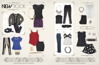 CONSULTA NUESTRO CATÁLOGO DE ACCESORIOS CONSULTA NUESTRO CATÁLOGO DE ACCESORIOS
11) HF31, Saco, 10 Negro, Ch, Me, Gr, Xg, $369, PC5625806 / 12) RT61, Malla, 10 Negro, Ch, Me, Gr, Xg, $299, PC9820903
13) WP40, Cinturón, 10 Negro, Ut, Gr, $69, PC1504881 / 14) AC67, Blusa, 96 Ivory, Ch, Me, Gr, Xg, $229, PC1516046
15) LT71, Pantalón, 09 Marino, 3, 5, 7, 9, 11, 13, $499, PC0134920 / 16) CE75, Blusa, 01 Blanco , Ch, Me, Gr, Xg, $229, PC7116092
17) PV37, Short, 10 Negro, Ch, Me, Gr, Xg, $329, PC0123064 / 18) AI84, Blusa, 10 Negro, Ch, Me, Gr, Xg, $299, PC7820929
19) QS09, Falda, 10 Estampado , Ch, Me, Gr, Xg, $299, PC1120930 / 20) WP35, Cinturón, 38 Gris Plata, Ut, Gr, $69, PC4404878
1) GF56, Sweater, 10 Negro, Ut, Gr, $469, PC4632879 / 2) RT60, Malla, 10 Negro, Ch, Me, Gr, Xg, $329, PC2023046
3) WP38, Cinturón, 10 Negro, Ut, Gr, $69, PC6904806 / 4) AW49, Blusa, 55 Azul Imperial, Ch, Me, Gr, Xg, $329, PC0123063
5) RT65, Malla, 10 Estampado , Ch, Me, Gr, Xg, $299, PC6420926 / 6) AI82, Blusa, 10 Negro, Ch, Me, Gr, Xg, $269, PC0118817
7) QV39, Falda, 07 Estampado , Ch, Me, Gr, Xg, $269, PC9018869 / 8) AC69, Blusa, 12 Rojo, Ch, Me, Gr, Xg, $229, PC1716081
9) QT14, Falda, 10 Negro, Ch, Me, Gr, Xg, $199, PC7813926 / 10) WP41, Cinturón, 49 Camello, Ut, Gr, $69, PC0104887
5
15
1
11
8
18
7
17
3
13
6 16
2
12
9
19
10
20
4
14
 