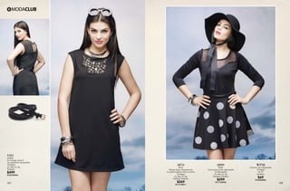 121 122
AF51
Blusa
Manga larga, transparencia
en parte superior, bies en centro
10 Negro
Ch, Me, Gr, Xg
Poliéster Elastano
$269
PC1418811
WP38
Cinturón con estoperoles
10 Negro
Ut, Gr
Sintético
$69
PC6904806
QS09
Falda
Corta semicircular, estampada
10 Estampado
Ch, Me, Gr, Xg
Poliéster, Elastano
$299
PC1120930
VI21
Vestido
Sin manga, corte A
con aplicación de pedrería
10 Negro
Ch, Me, Gr, Xg
Poliéster
$499
PC8734944
 