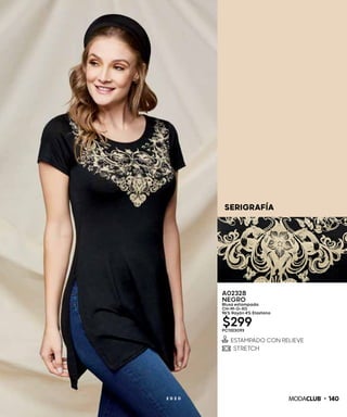 SERIGRAFÍA
1402 0 2 0
A02328
NEGRO
Blusa estampada
CH-M-G-XG
96% Rayón 4% Elastano
$299PC1323093
 