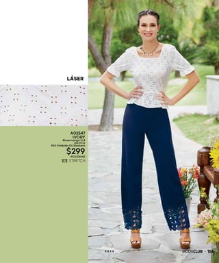 LÁSER
1542 0 2 0
A02547
IVORY
Blusa manga 3/4
CH-M-G
95% Poliéster 5% Elastano
$299PC6723042
 