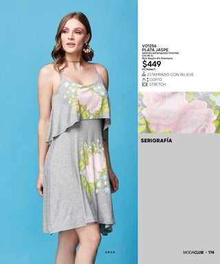 SERIGRAFÍA
1742 0 2 0
V01256
PLATA JASPE
Vestido estampado tirantes
CH-M-G
96% Rayón 4% Elastano
$449PC7434671
 