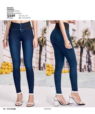 21 V E R A N O
N00101
MARINO
Jeans elástico cintura
5-7-9-11-13
95% Algodón 5% Elastano
$549PC7342359
 