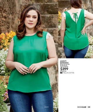 202 0 2 0
A02577
BANDERA
Blusa con encaje
36-38-40-42
100% Poliéster
$399PC9830756
 