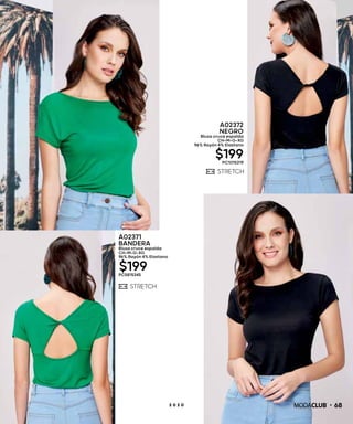 682 0 2 0
A02371
BANDERA
Blusa cruce espalda
CH-M-G-XG
96% Rayón 4% Elastano
$199PC5815345
A02372
NEGRO
Blusa cruce espalda
CH-M-G-XG
96% Rayón 4% Elastano
$199PC1015319
 