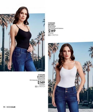 71
C00245
BLANCO
Blusa tirantes
CH-M-G-XG
92% Poliamida 8% Elastano
$149PC5311573
C00243
NEGRO
Blusa tirantes
CH-M-G-XG
92% Poliamida 8% Elastano
$149PC2211591
 