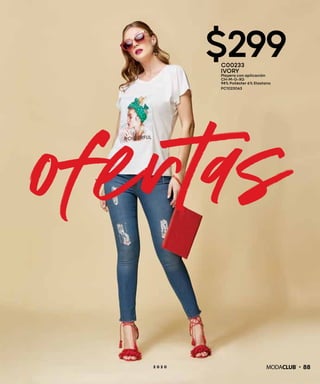 ofertas
$299
882 0 2 0
C00233
IVORY
Playera con aplicación
CH-M-G-XG
94% Poliéster 6% Elastano
PC1023063
 