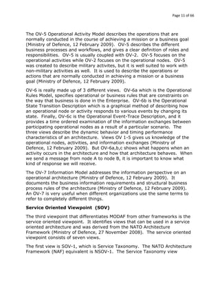 MODAF- Ministry of Defence Architecture Framework | PDF
