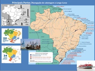 Principais Portos /Navegação de cabotagem e Longo Curso
 