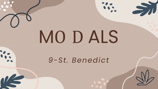 MO D ALS
9-St. Benedict
 