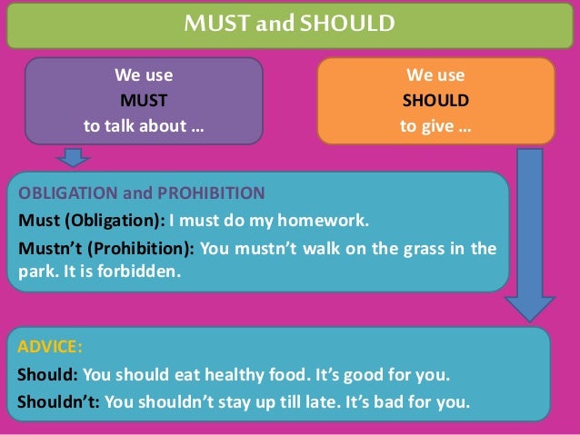 Modal Verbs Must Should Have To Modal Verbs Must Should Have To