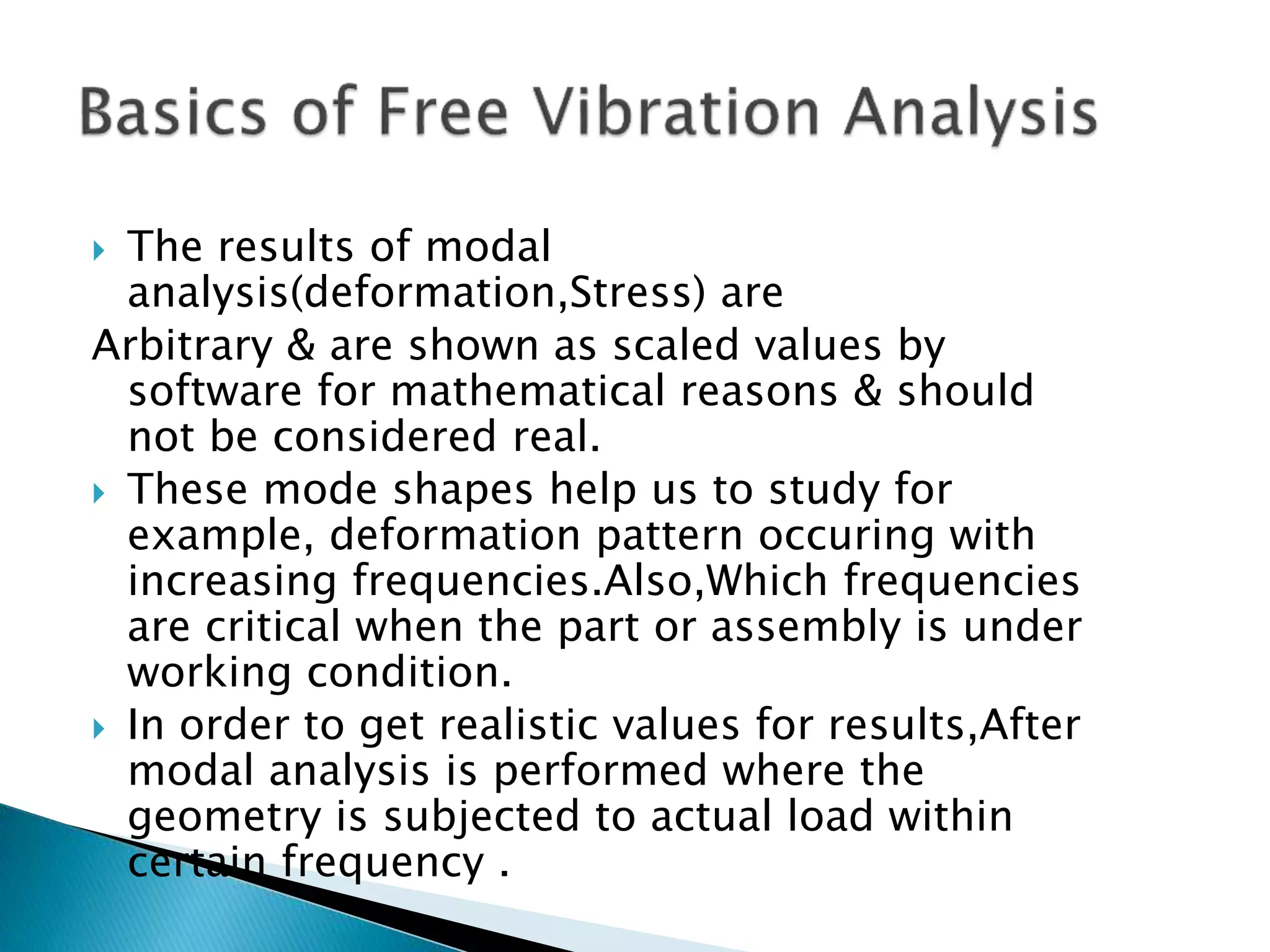 Modal & Harmonic Response Analysis | PPTX